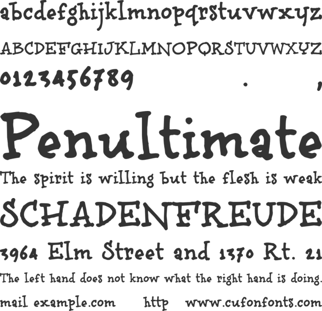 brunoBook font preview