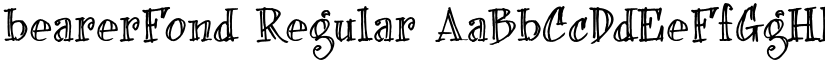 bearerFond Regular font
