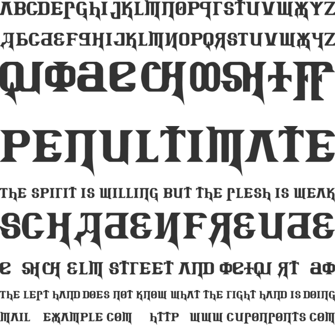 Kremlin Advisor Display Kaps Bo font preview