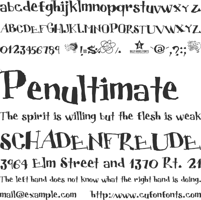 Cubiculo Gallery) font preview