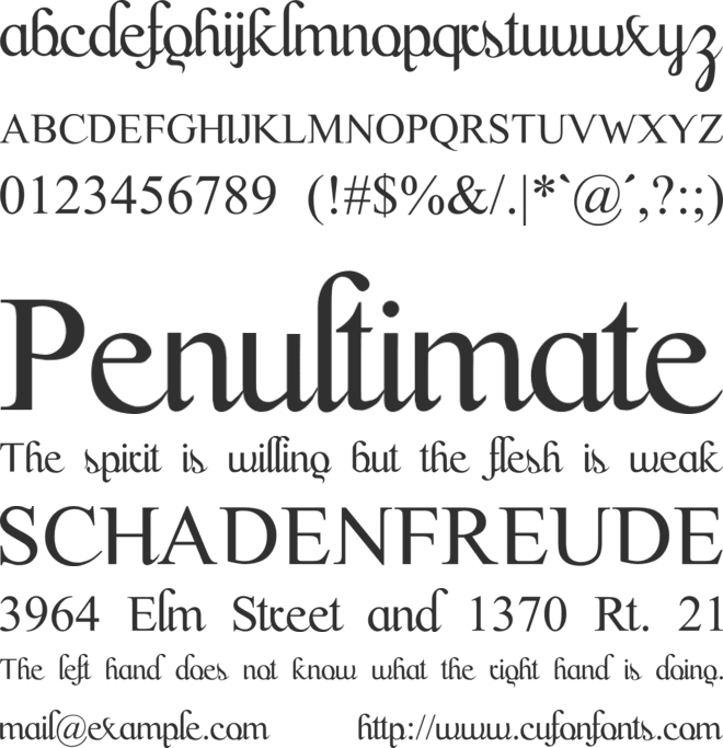 Scrypticali font preview