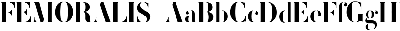 FEMORALIS font