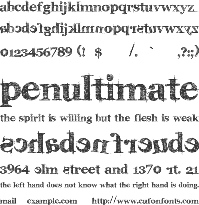 karabinE. font preview