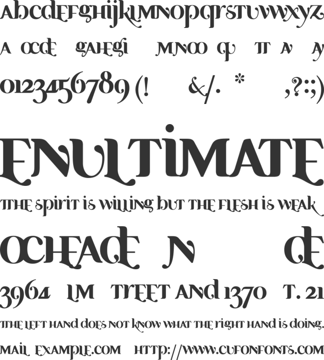 Ayosmonika font preview
