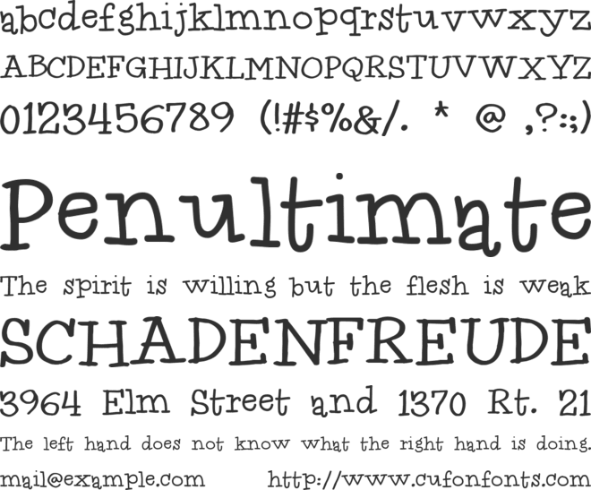 Idolwild font preview