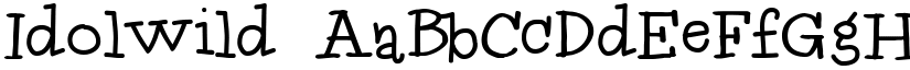Idolwild font