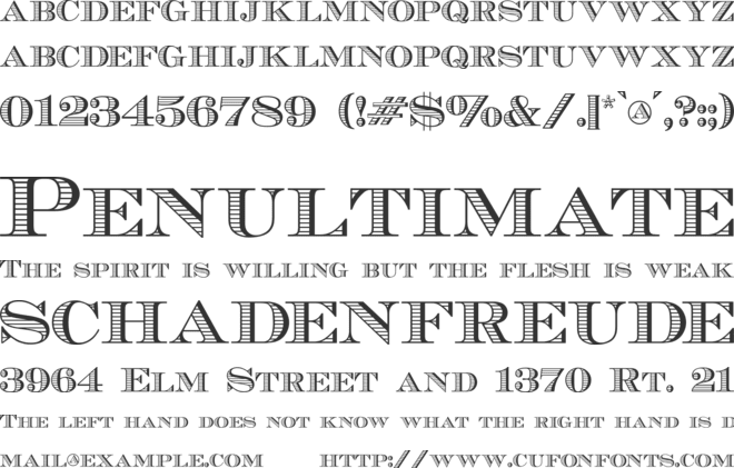 EcuyerDAX font preview