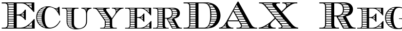 EcuyerDAX Regular font