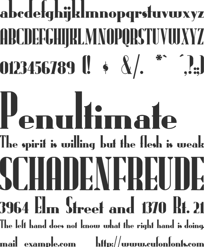 RadioRanch font preview
