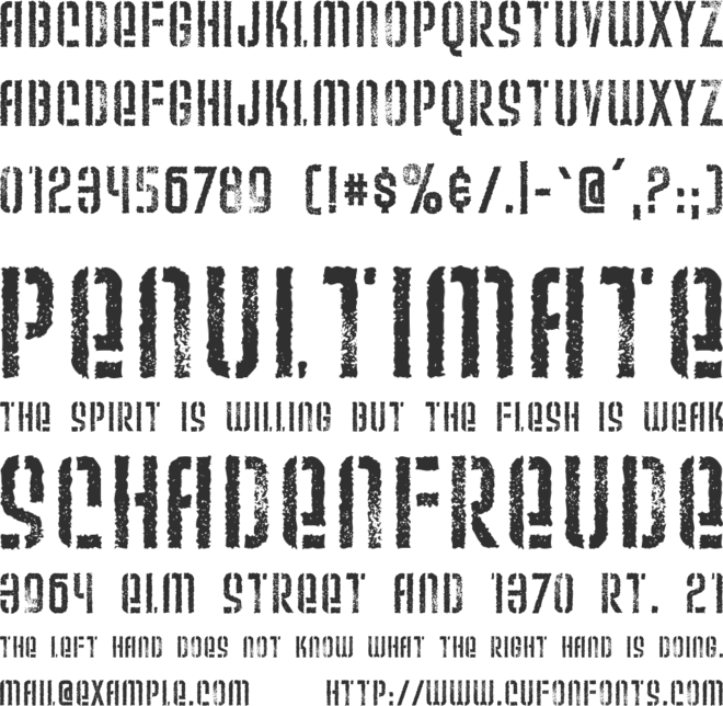 Weltron Urban font preview
