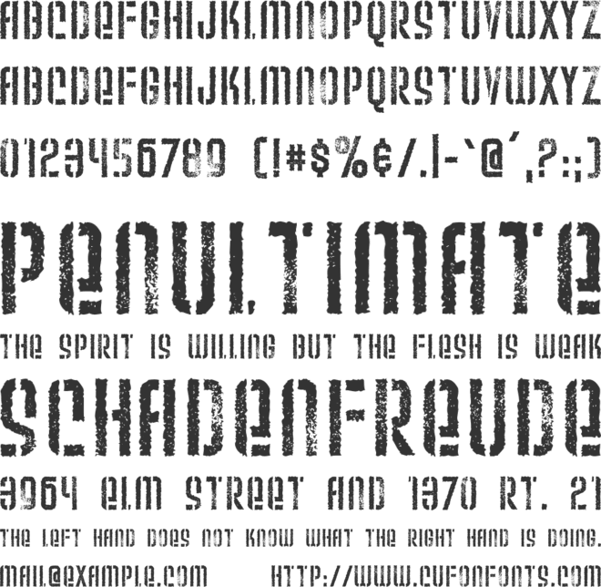Weltron Urban font preview