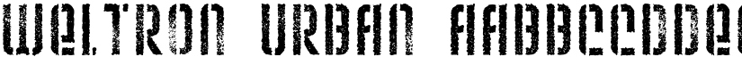 Weltron Urban font