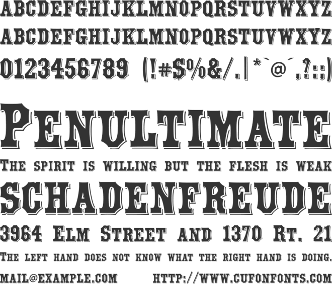 Yorktown font preview