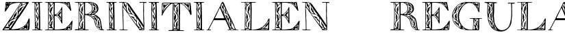 Zierinitialen 1 Regular font