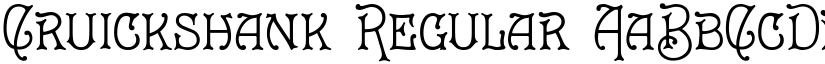 Cruickshank font download