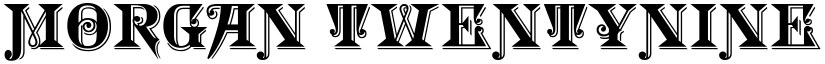 Morgan TwentyNine font