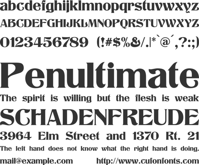 Klarissa font preview