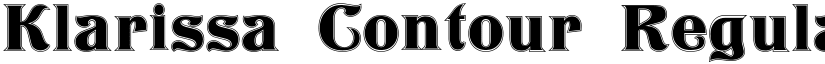 Klarissa Contour Regular font