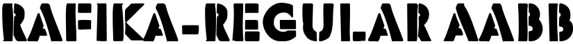 Rafika-Regular font