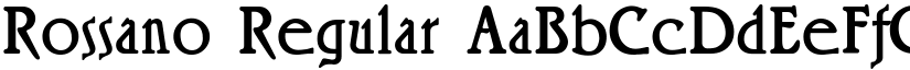 Rossano Regular font