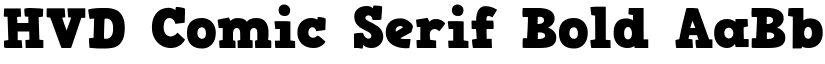 HVD Comic Serif Bold font