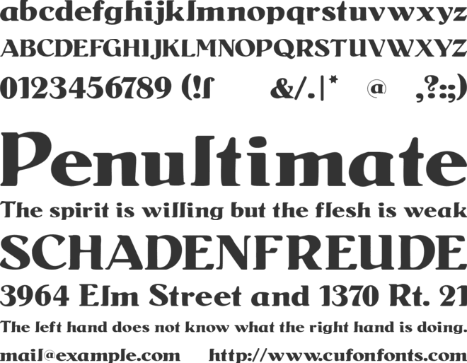 Senats-Antiqua font preview