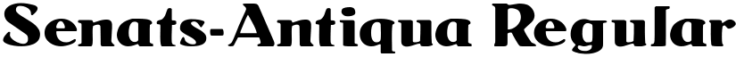 Senats-Antiqua Regular font