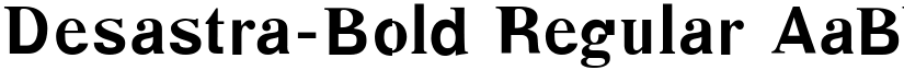 Desastra-Bold Regular font