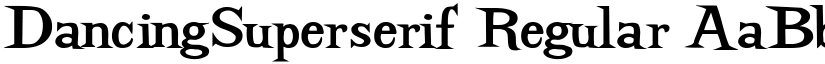 DancingSuperserif Regular font