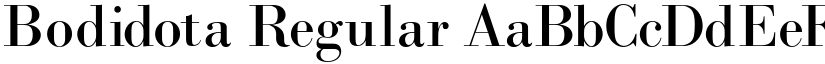Bodidota Regular font