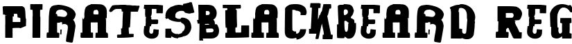PiratesBlackbeard Regular font