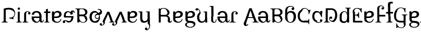 PiratesBonney Regular font