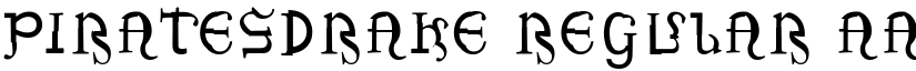 PiratesDrake Regular font