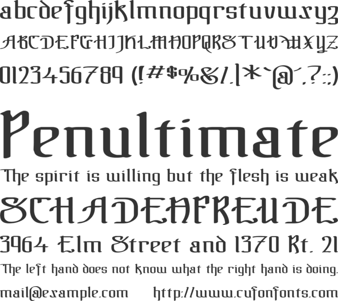 !The Black Bloc font preview