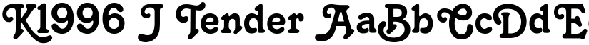 K1996 J font download