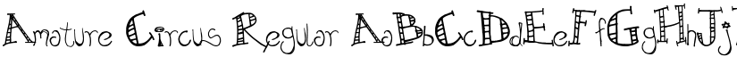 Amature Circus Regular font