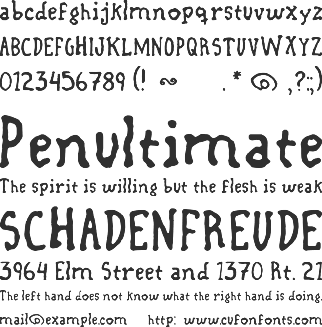LiniersTYPE font preview
