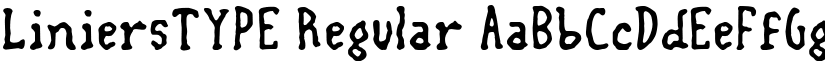 LiniersTYPE Regular font