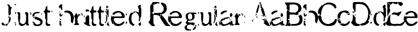 Just brittled Regular font
