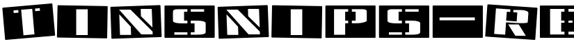 Tinsnips-Regular font