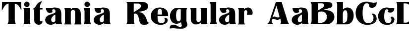 Titania Regular font