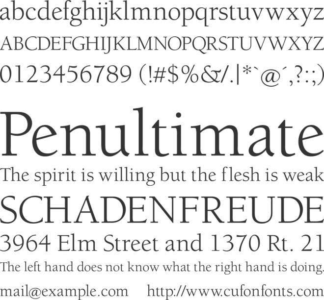 Berolina font preview