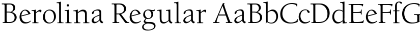 Berolina Regular font