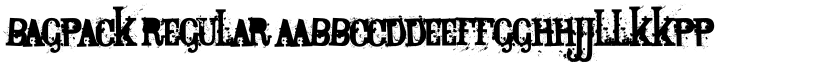 Bagpack font download