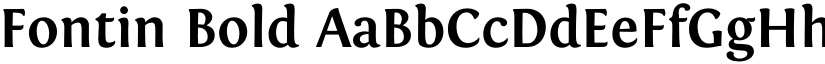 Fontin Bold font