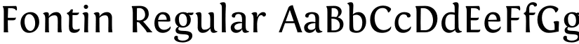 Fontin Regular font