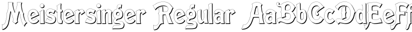 Meistersinger Regular font