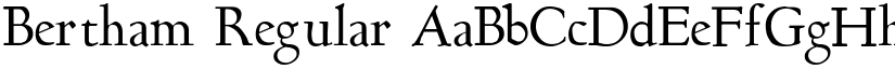 Bertham Regular font
