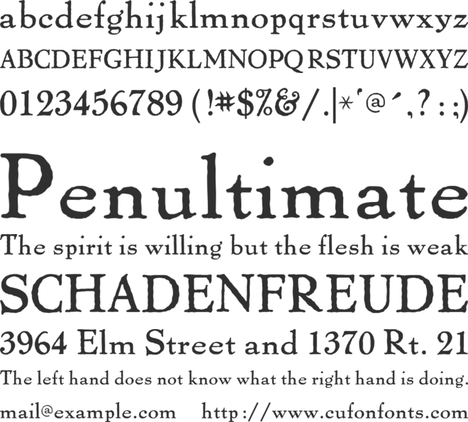 Thomas Paine font preview