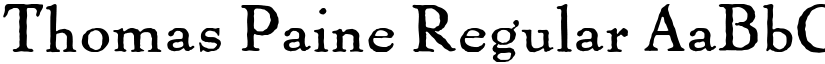 Thomas Paine Regular font